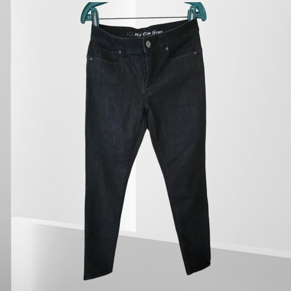Victoria's Secret  VS Mid‎ Rise Siren Jeans Size 4 Black